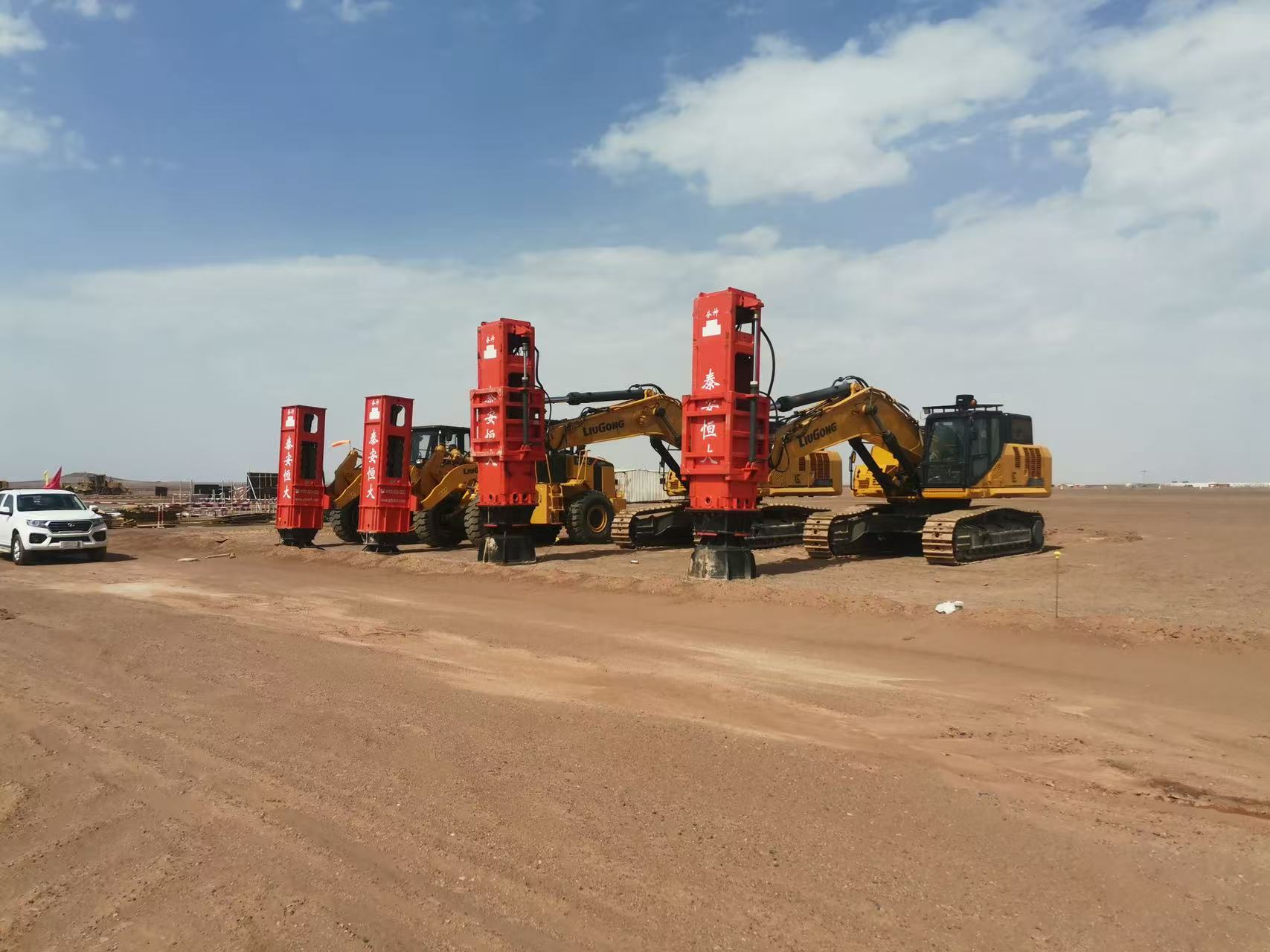 Rapid Impact Compaction Saudi Arabia, chemical project foundation compaction, deep soil compaction 2-9m
