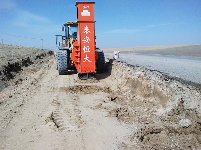 Rapid Impact Compaction under construction