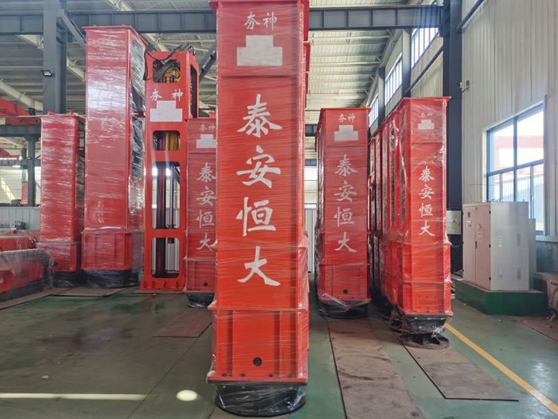 rapid impact compaction equipment is displayed in the factory