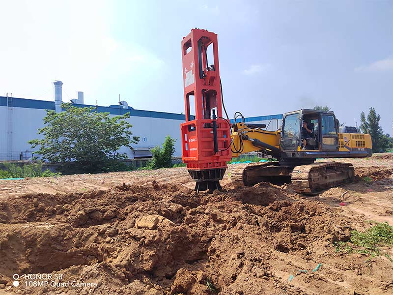 The debugging of the rapid impact compaction equipment is completed