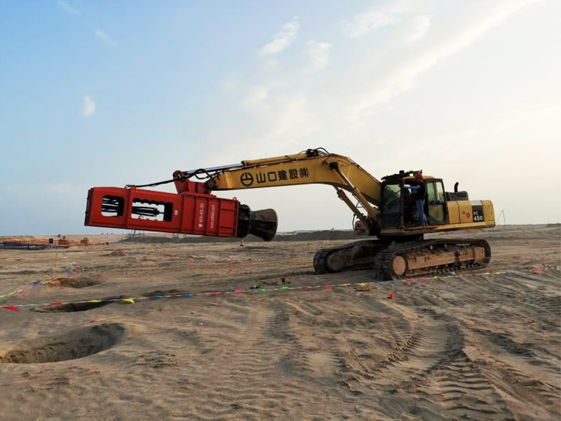 7t rapid impact compactor in Xiamen Airport