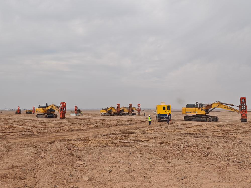 Saudi Arabia,Madinah,Rapid Impact Compaction,ground improvement,foundation compaction
